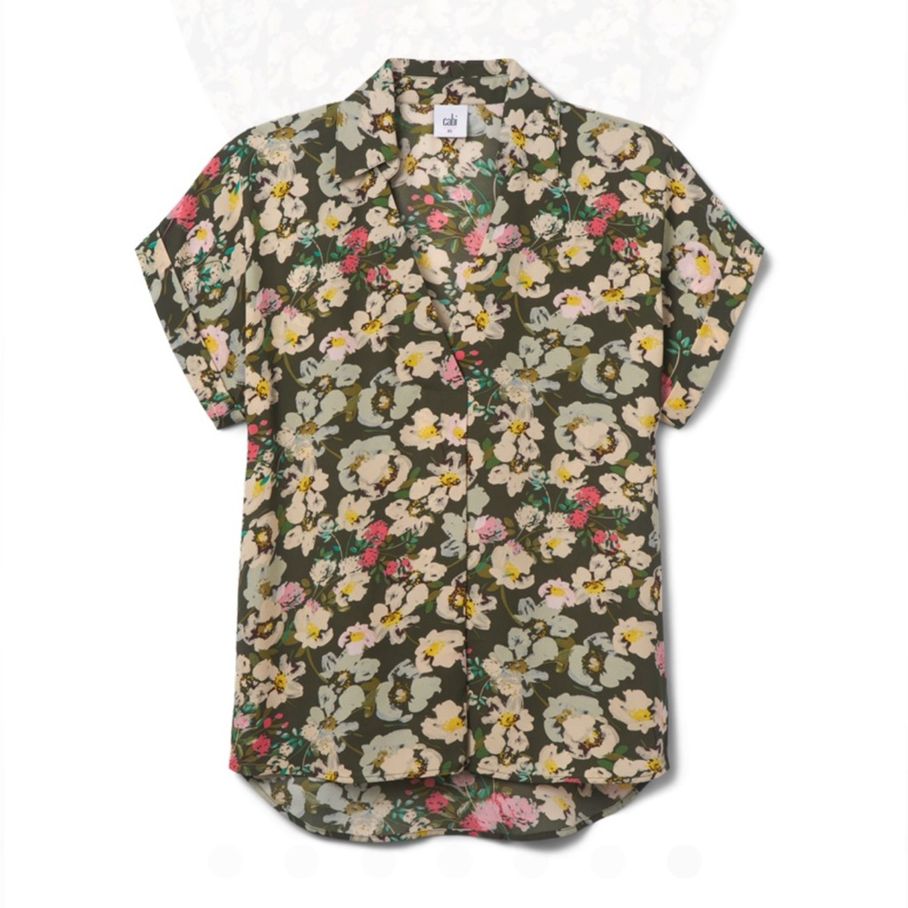 CAbi Floral Button Down Shirt - Multicolor